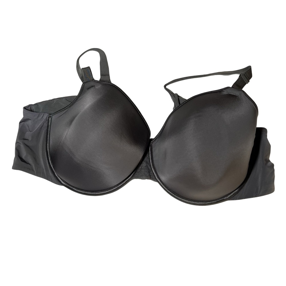 Torrid Curves T Shirt Bra 46 DD Underwire Charcoal Gray Sports